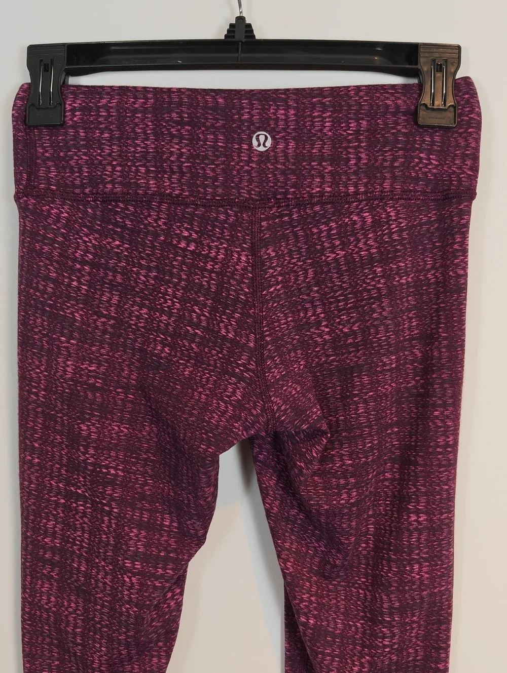 LULULEMON Wunder Under Crop Ziggy Wee August Glo / Raspberry Glo Light Size 4
